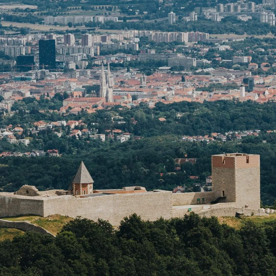 Medvedgrad fortress overlooking Zagreb