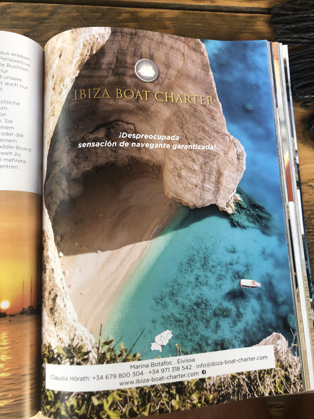 Spanish company uses photograph of greek beach as Ibiza landscape: D