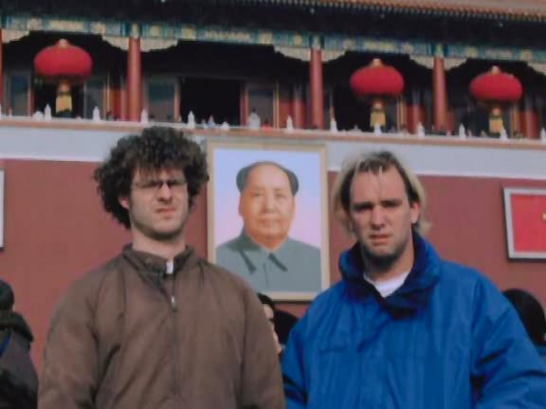 Matt Stone and Trey Parker in China - 1990s