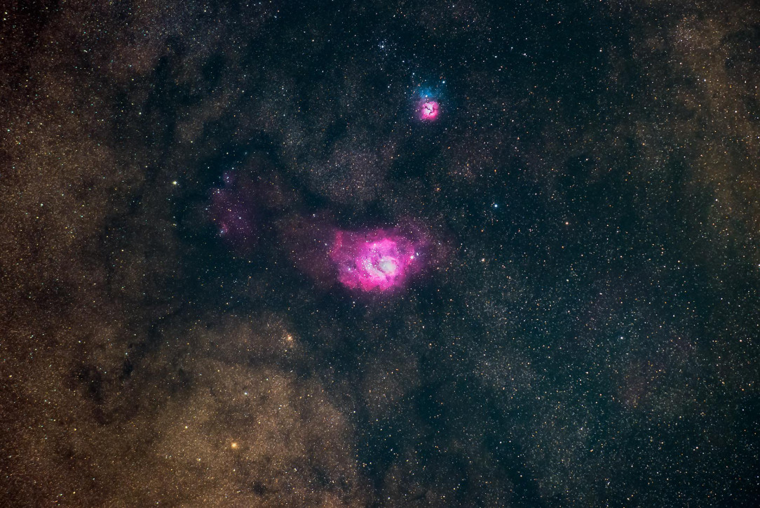 Lagoon &amp;amp; Trifid Nebula