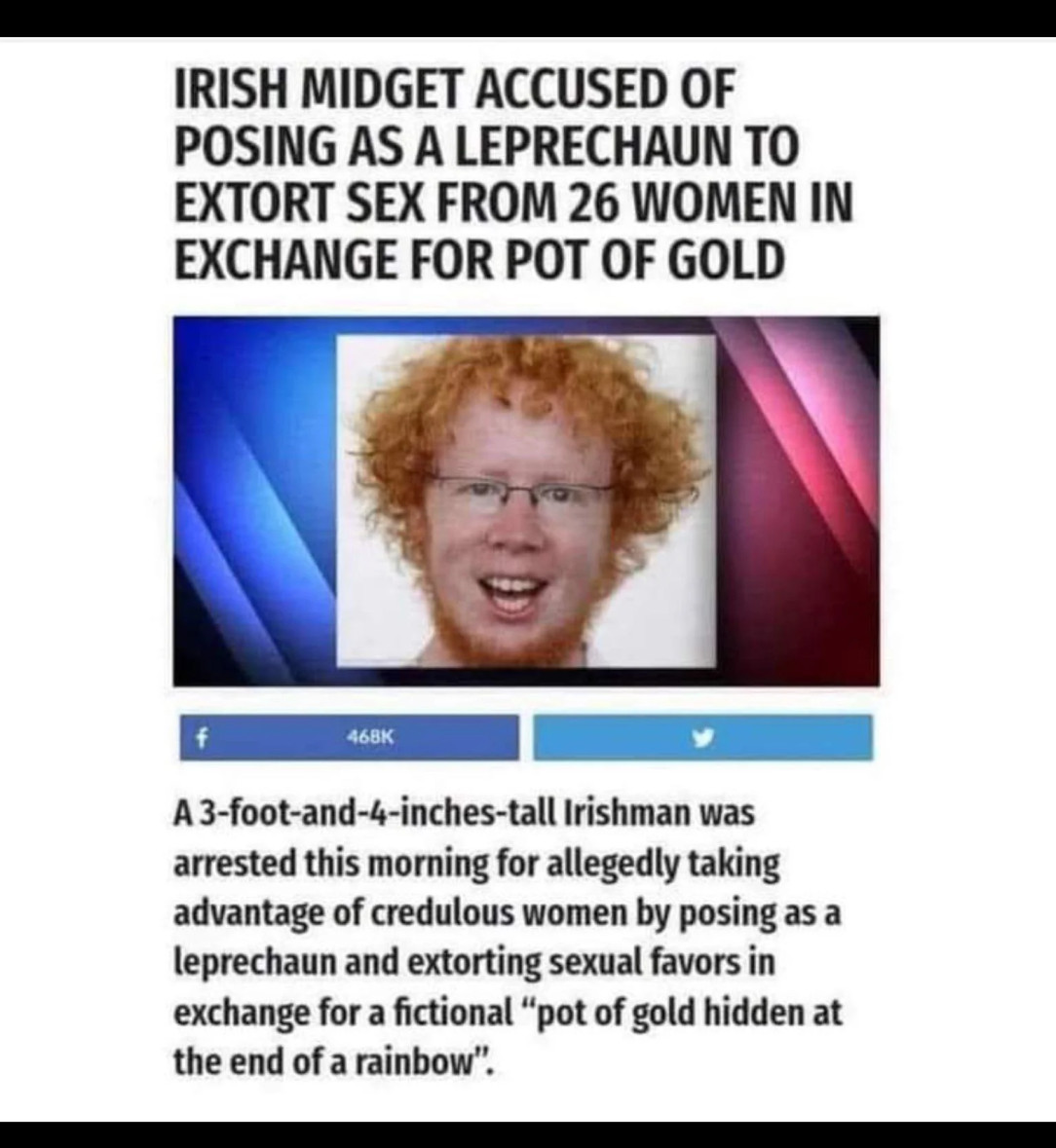 The ginger extorter, seeker of sex