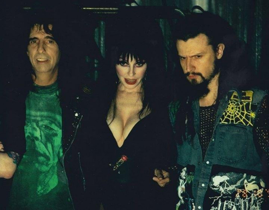 Alice Cooper, Elvira, and Rob Zombie, 1992