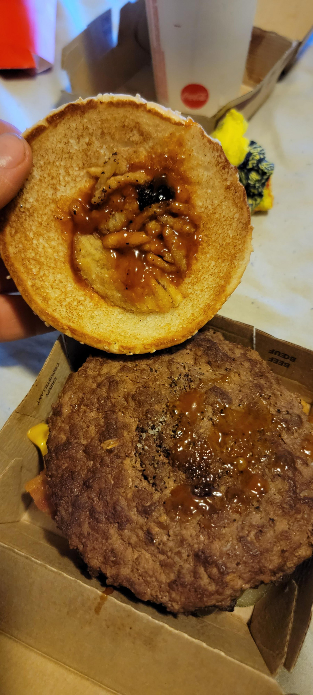 McDonald&#039;s new burger I paid two extra dollars for this