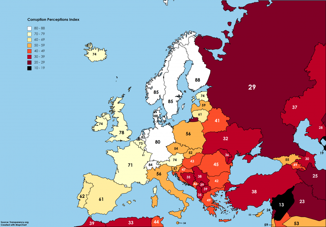 Perception of Corruption in Europe