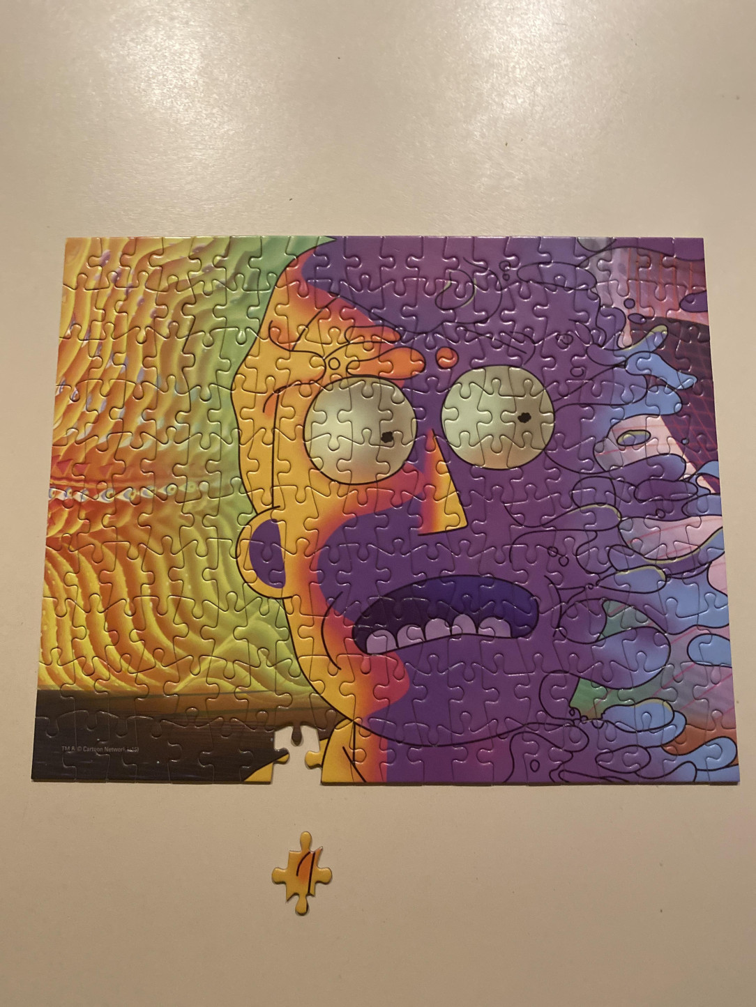 Did a Psychedelic Jerry puzzle: ( missing a piece, got an extra copy of another piece instead