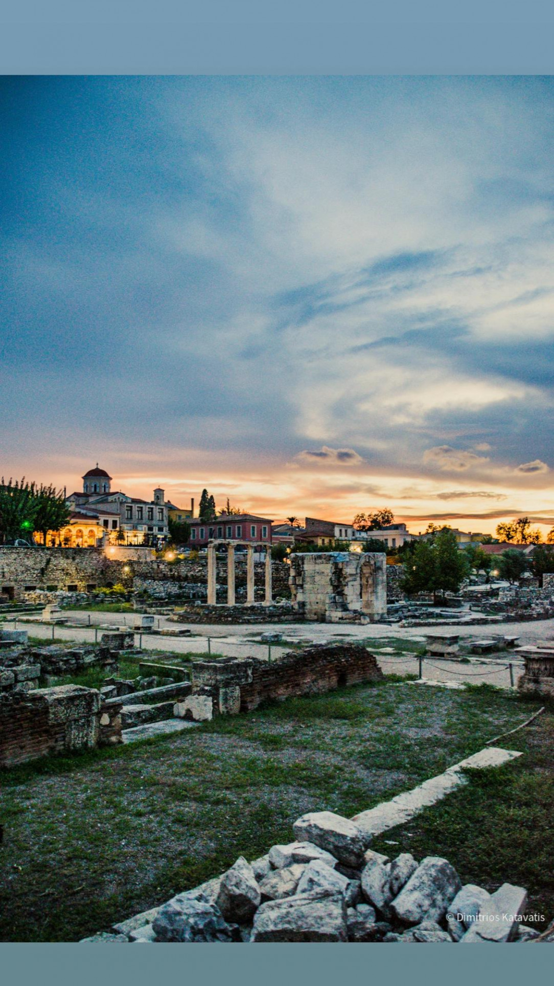 The side of the ancient Athens