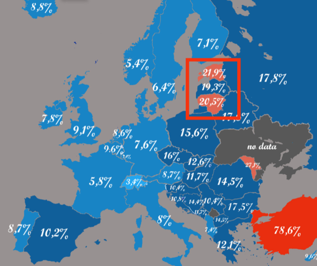 Why is the inflation so high in the Baltic States?