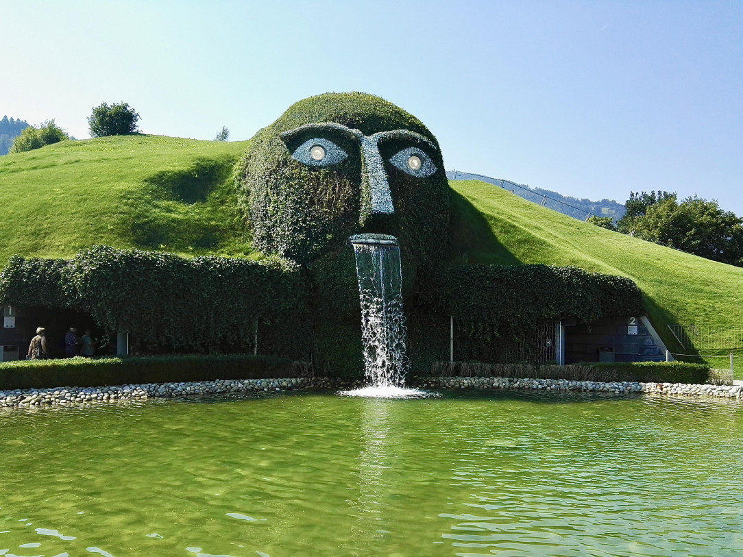 The entrance of Swarovski crystal worlds in Austria