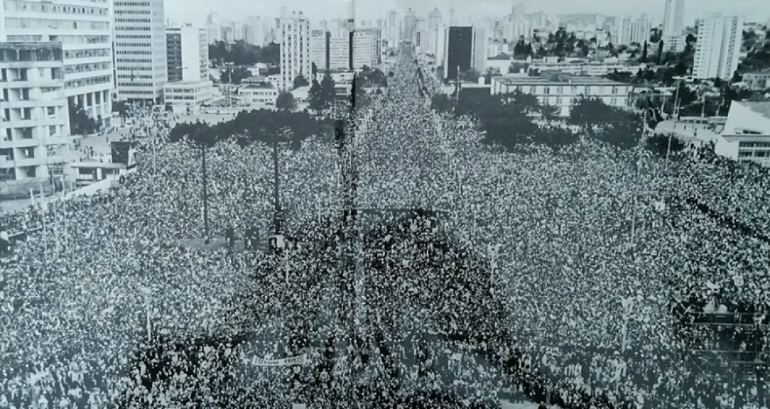 The day Pope John Paul II come to Curitiba, Brazil, 1980