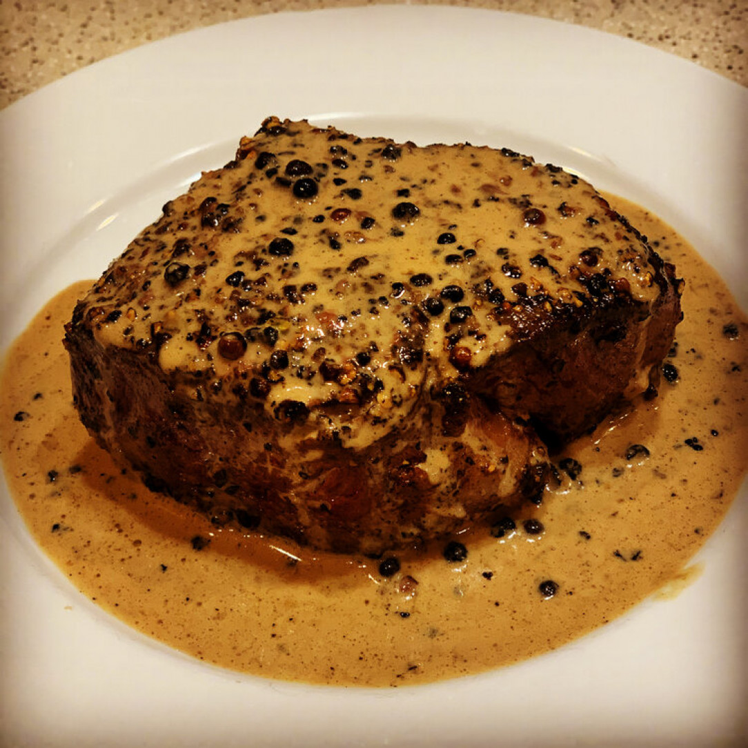 Homemade Steak au Poivre