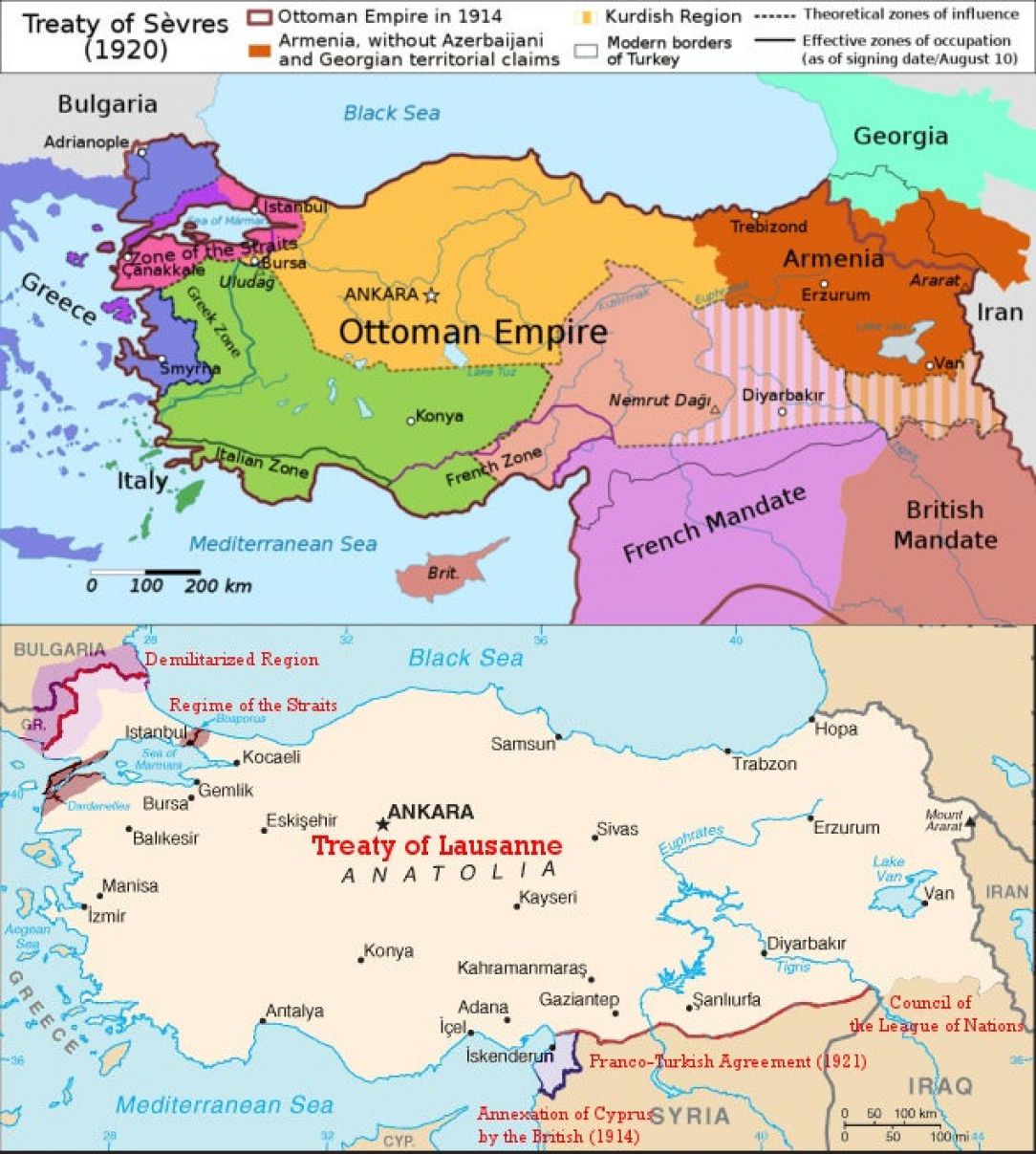 98 years ago today France and Britain signed the Treaty of Lausanne granting independence to Turkey, canceling the partition proposed by the Western powers earlier