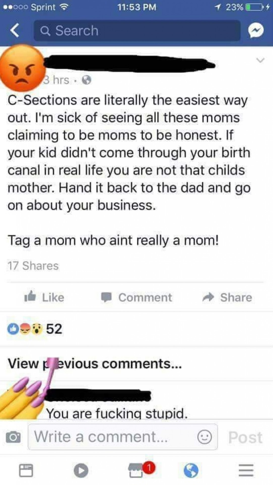 Fake mom