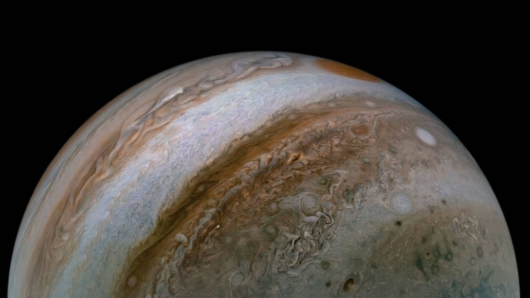 Jupiter&#039;s turbulent atmosphere (NASA&#039;s Juno spacecraft)
