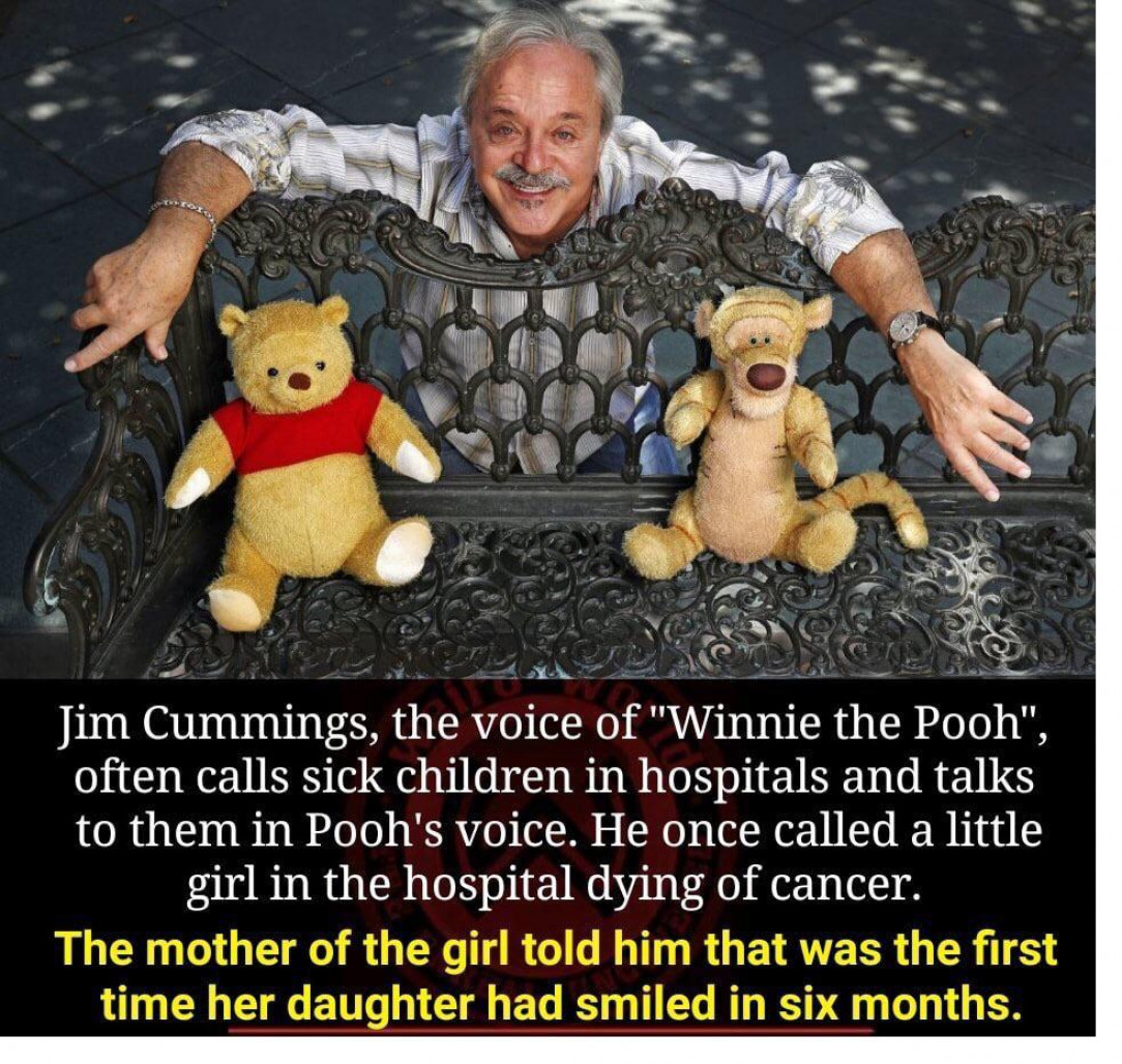 Imagine getting a call from Pooh bear