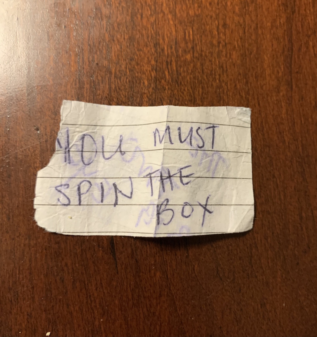 Husband found this in the back pocket of some jeans he ordered off eBay