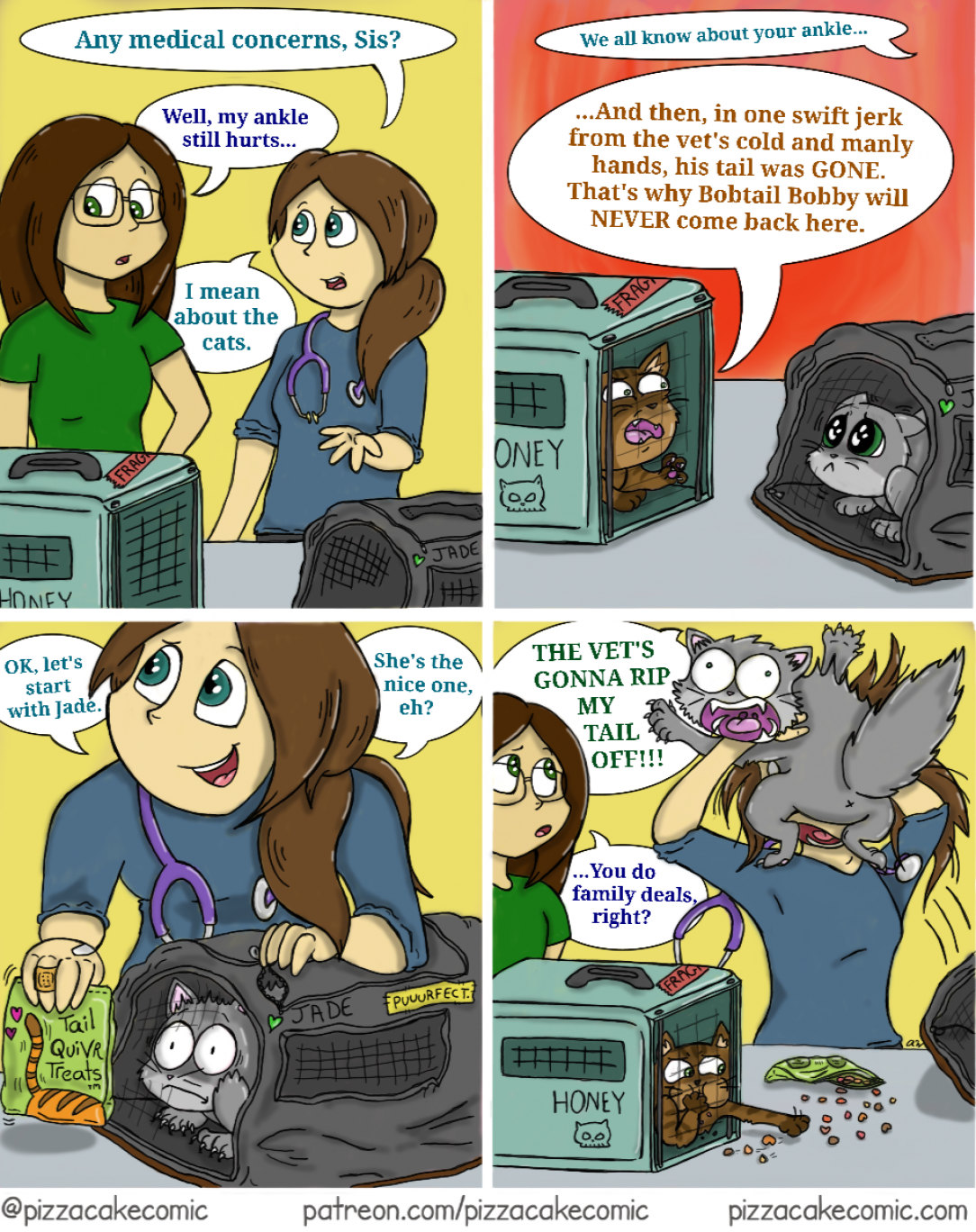 Vet visit (Pizzacake guest comic)