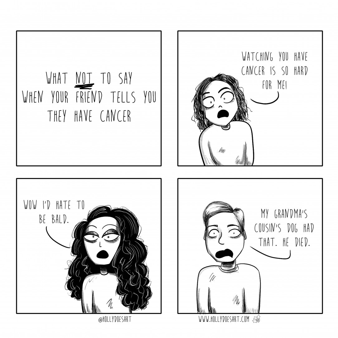 Inkberry Comics: What Not To Say When Your Friend Has Cancer