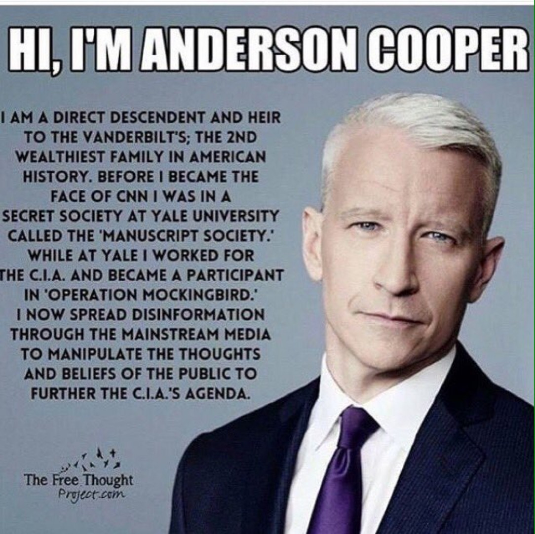 CIA &amp;amp; the Media (Operation Mockingbird) anderson cooper of cnn