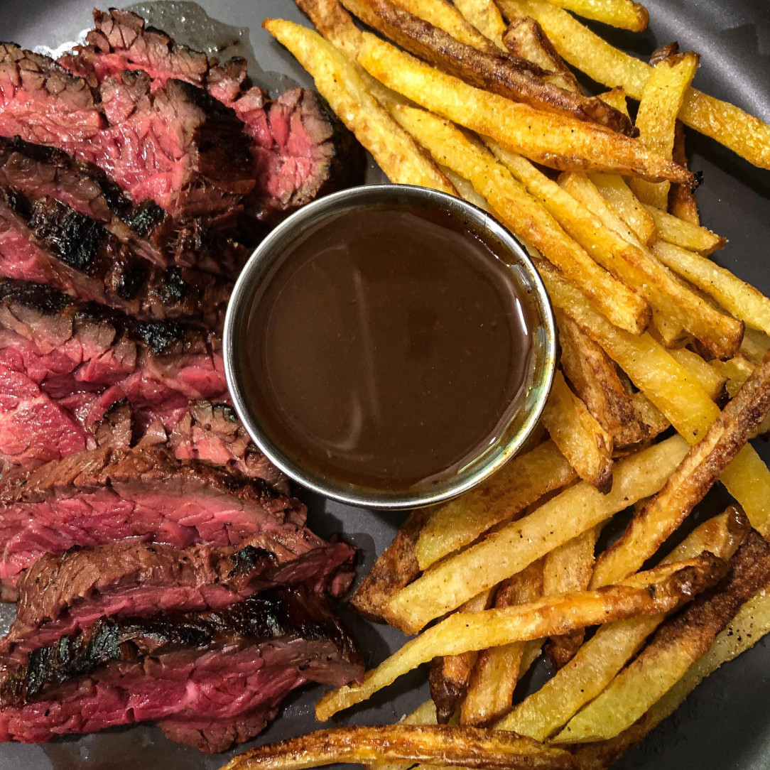 Steak Frites with “Chippy Sauce”