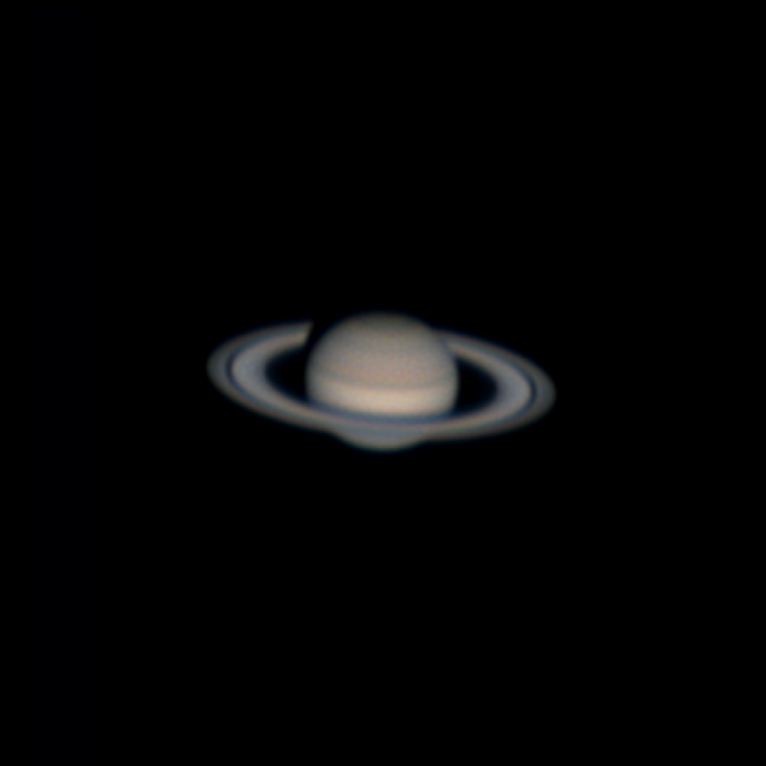 Saturn through Celestron 114eq with a 2x Barlow lens and a 10mm eye piece