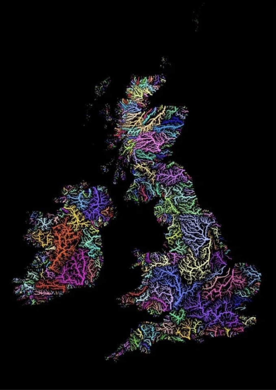 Guide to the water veins of Britain and Ireland