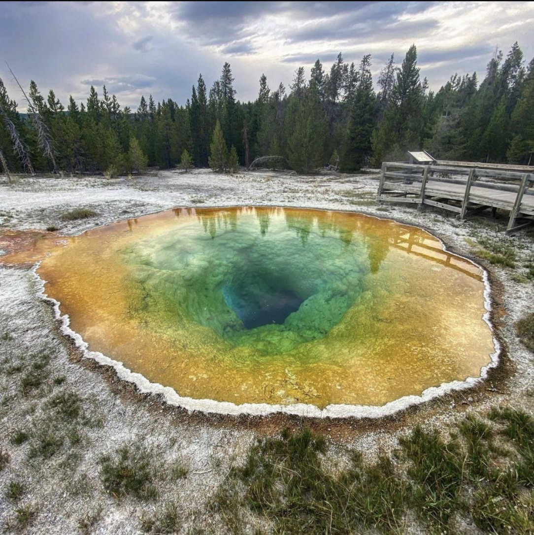Thermal activity in Yellowstone