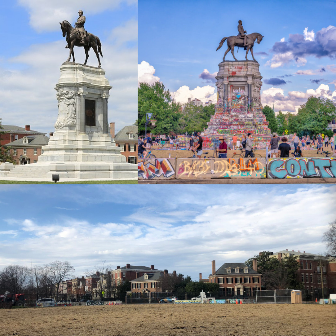 The Robert E. Lee Monument (Richmond, Virginia). 2013, 2020, and now