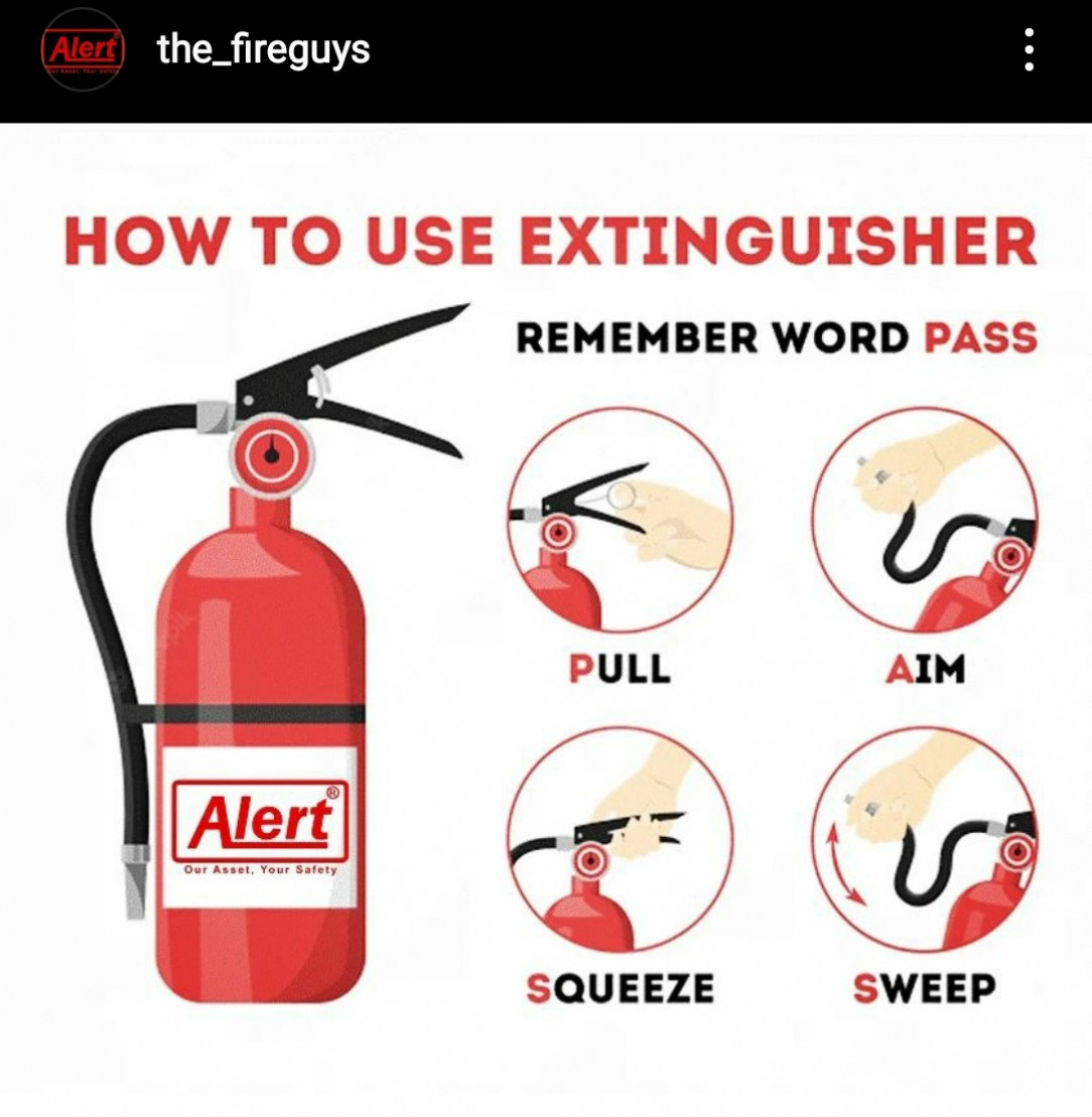 How to use a fire extinguisher