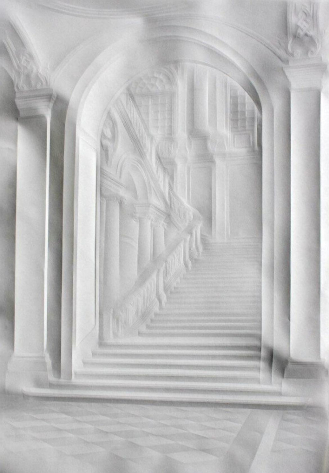 This Piece Of Art Created Only Folding And Creasing Of Paper