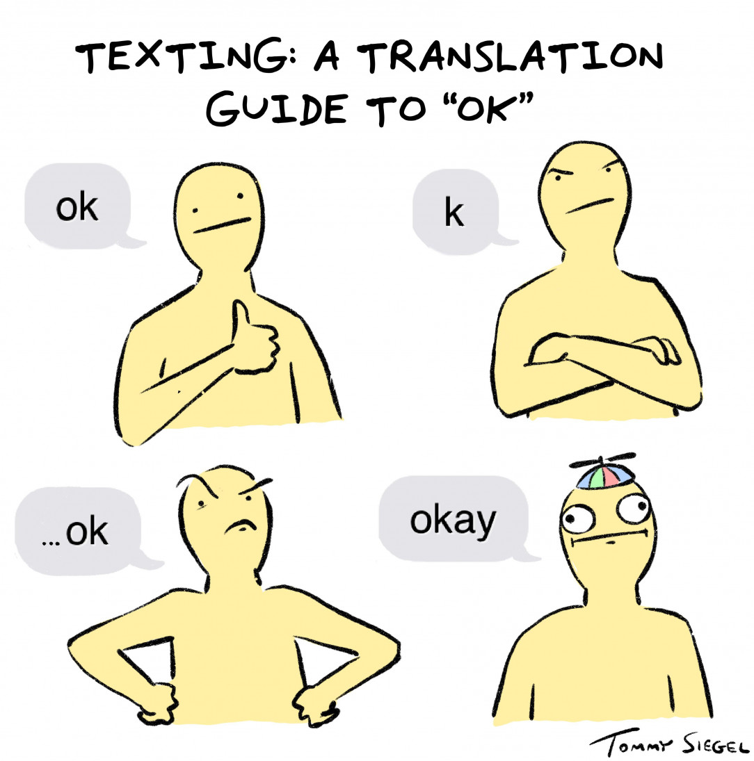 a translation guide to “ok”