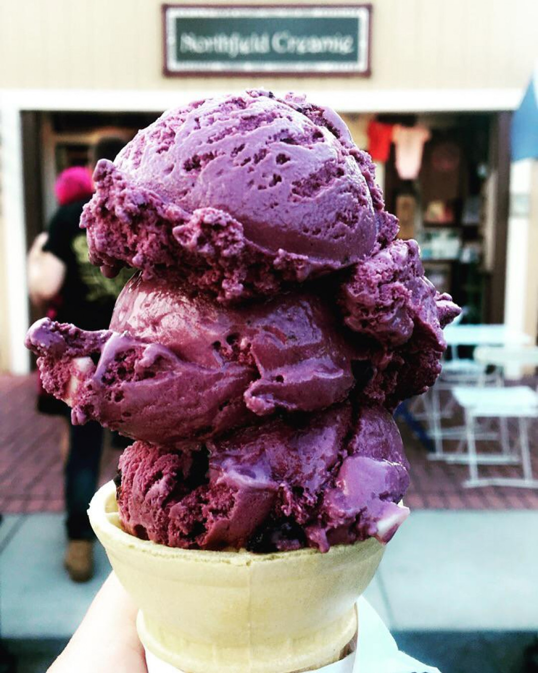 Black raspberry ice cream