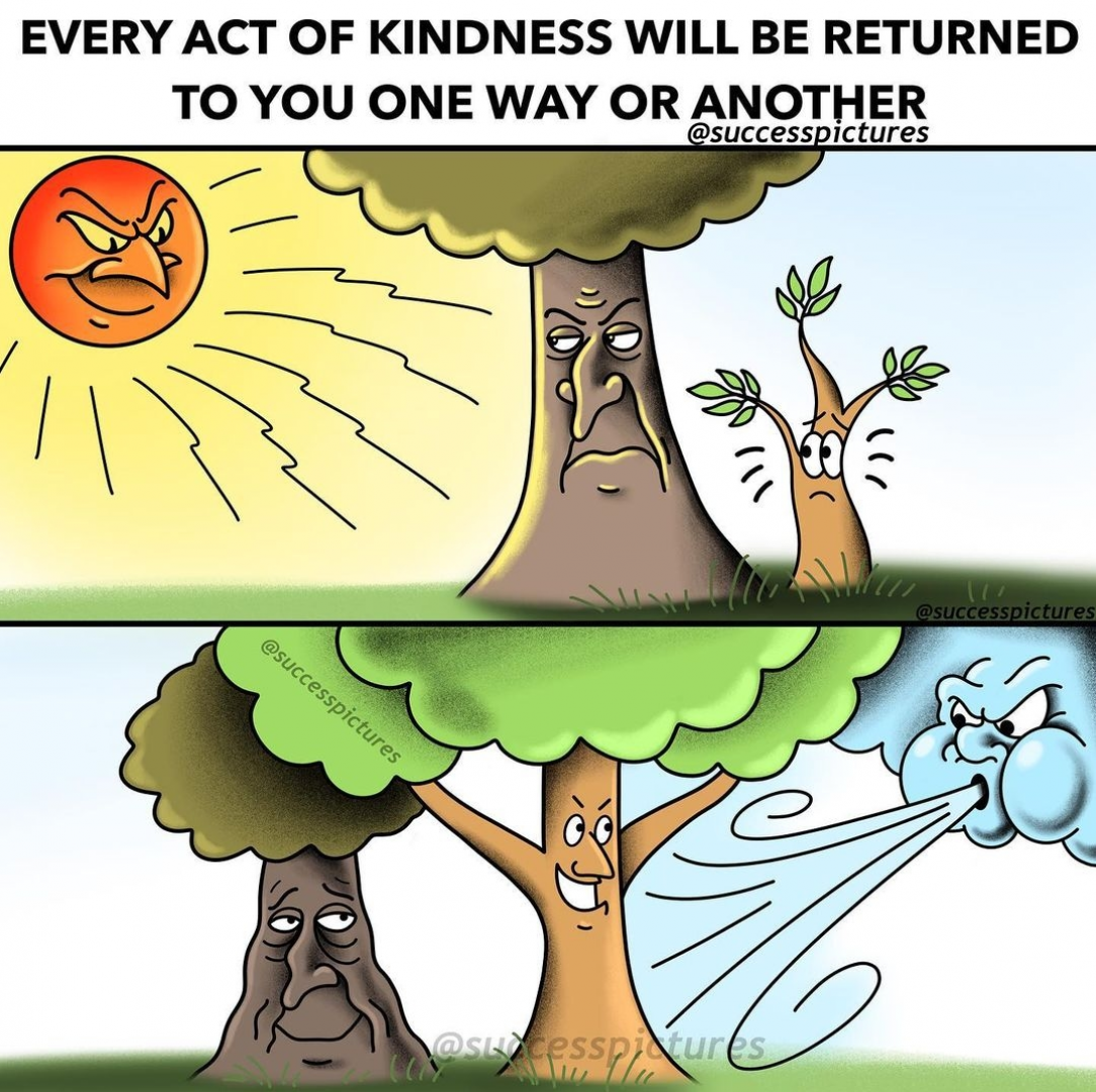 Act of kindness (illustrated)