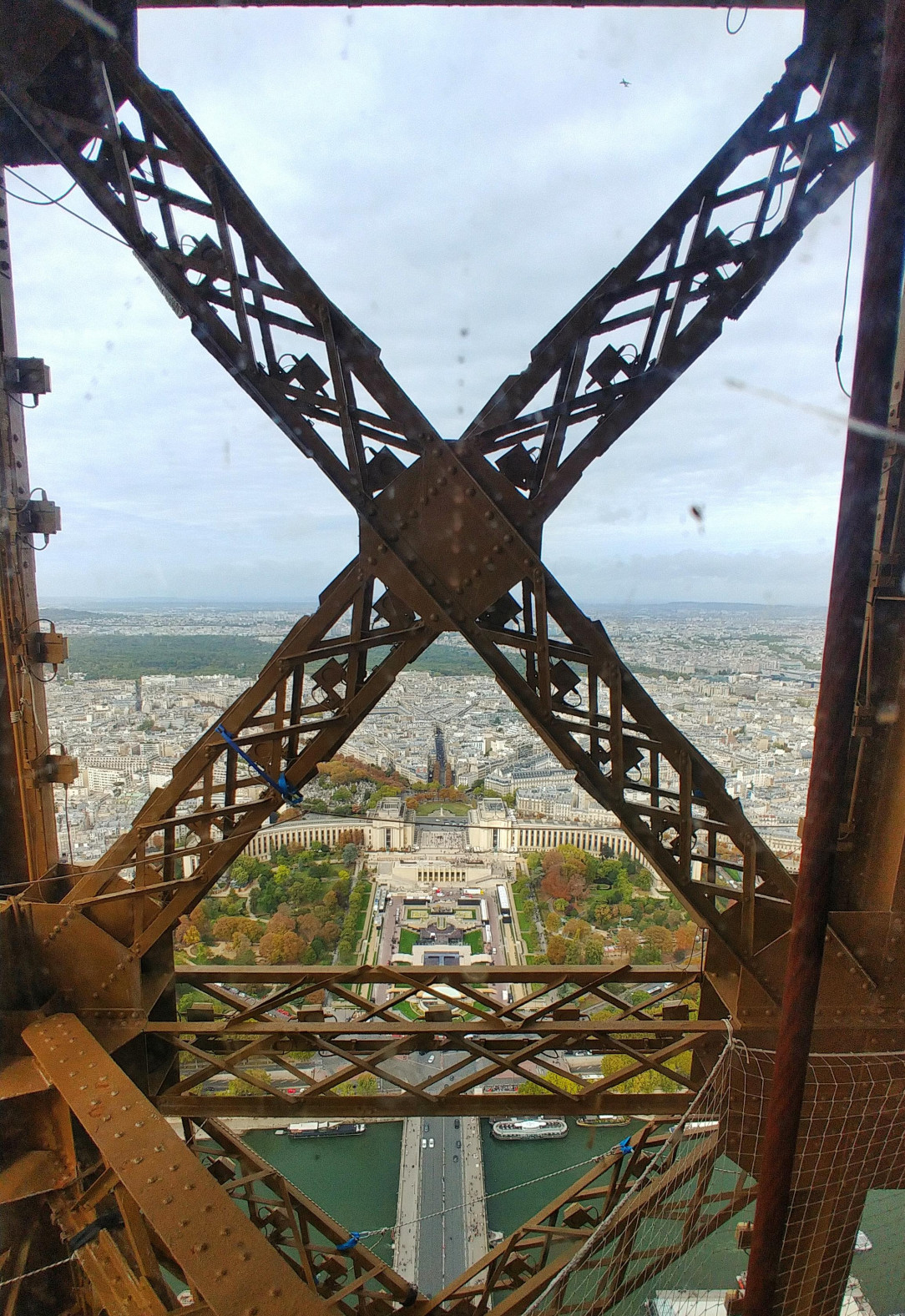 Inside the tower. Eiffel Tower, Paris
