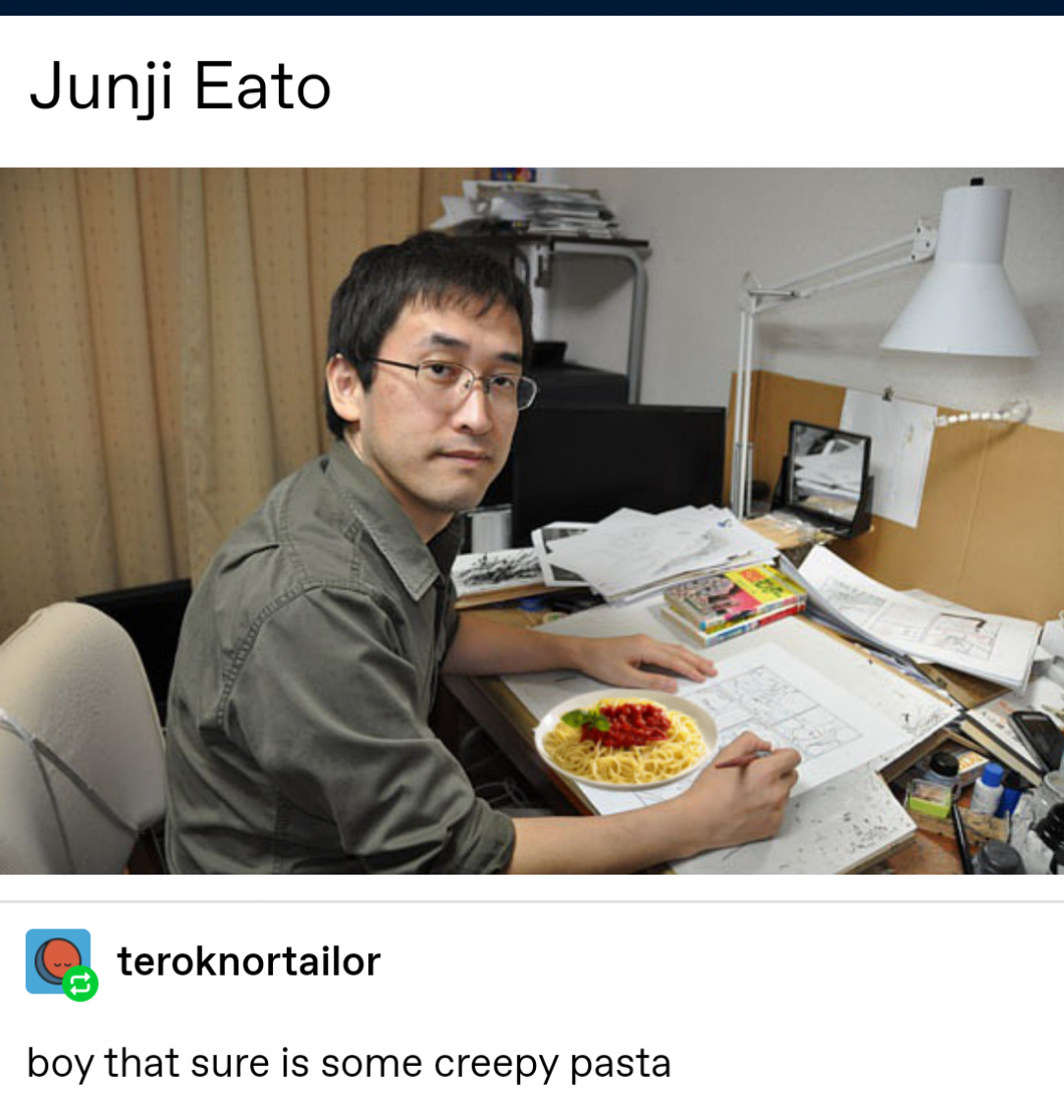 Junji Eato, Writer of Pasta