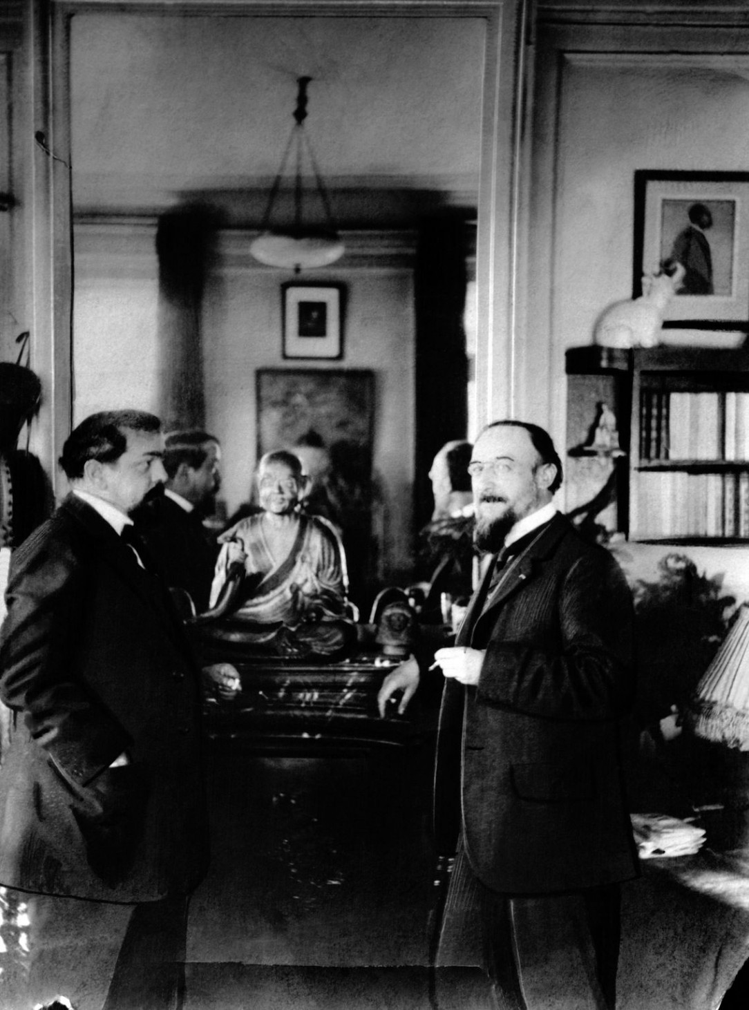 Claude Debussy with Erik Satie, 1910