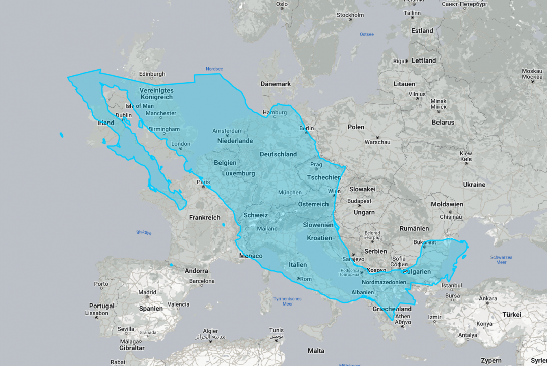 Mexico compared to Europe