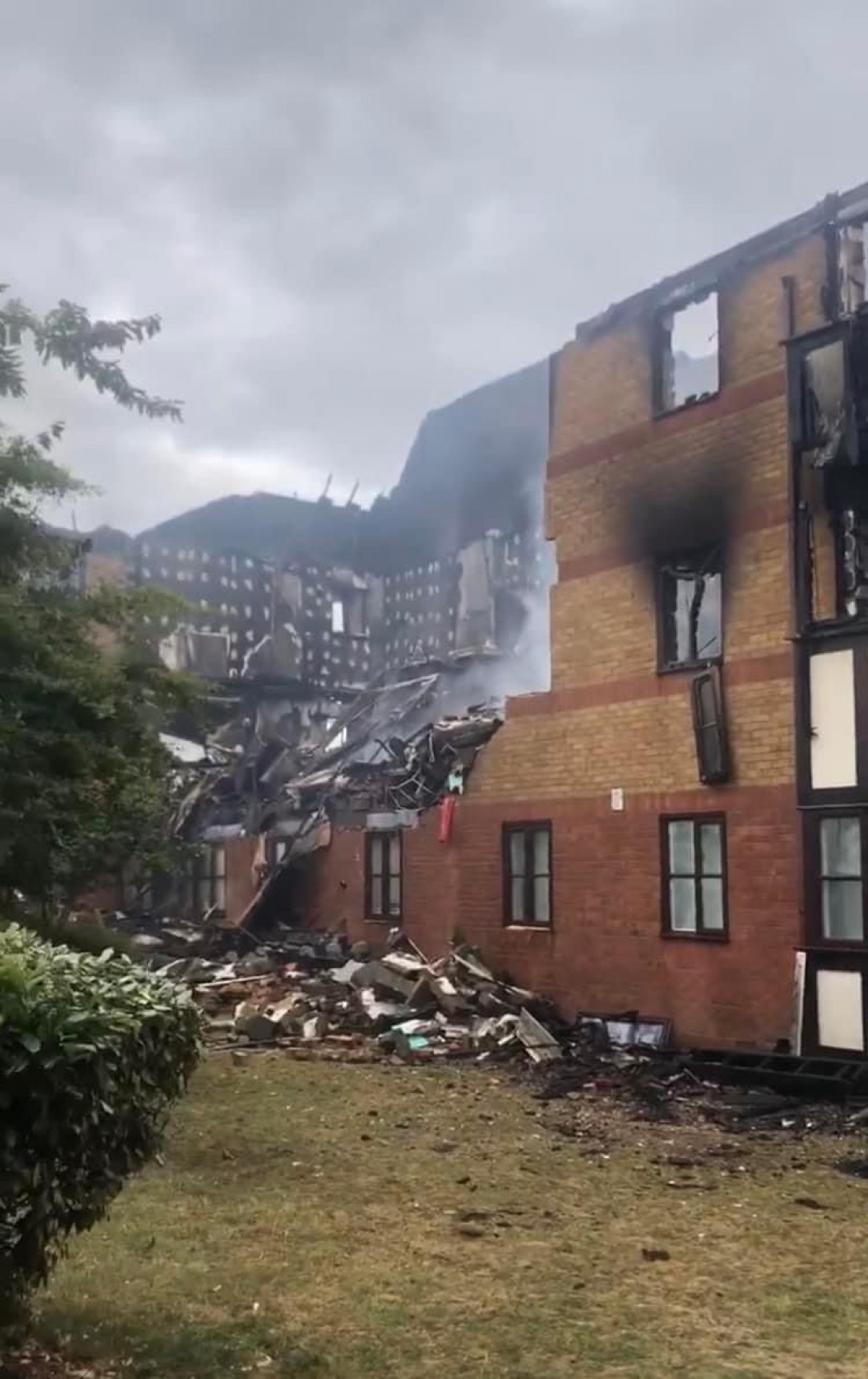 Residential gas mains explosion. Bedford, UK