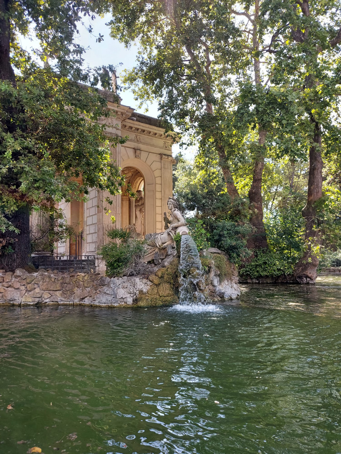 The pond at Villa Borghese in Rome