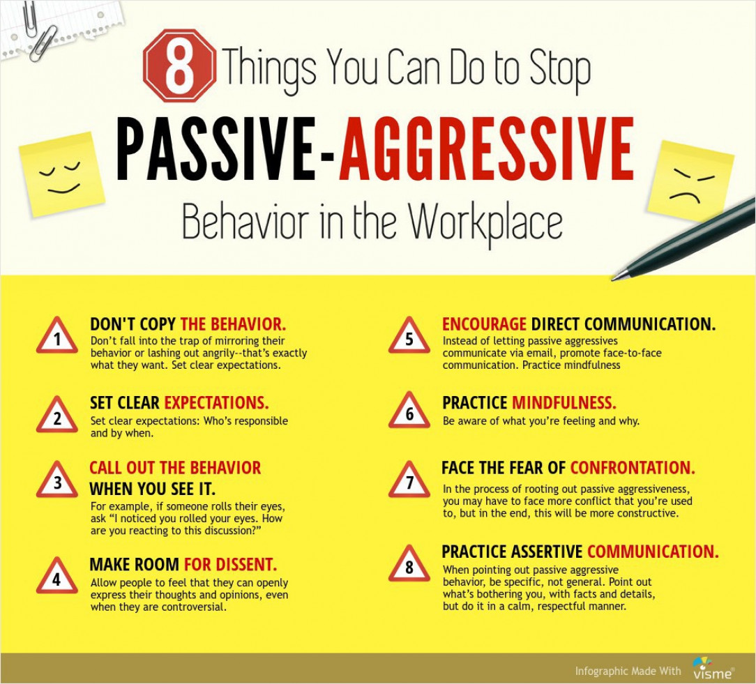 8 things you can do to stop passive-aggressive behavior in the workplace