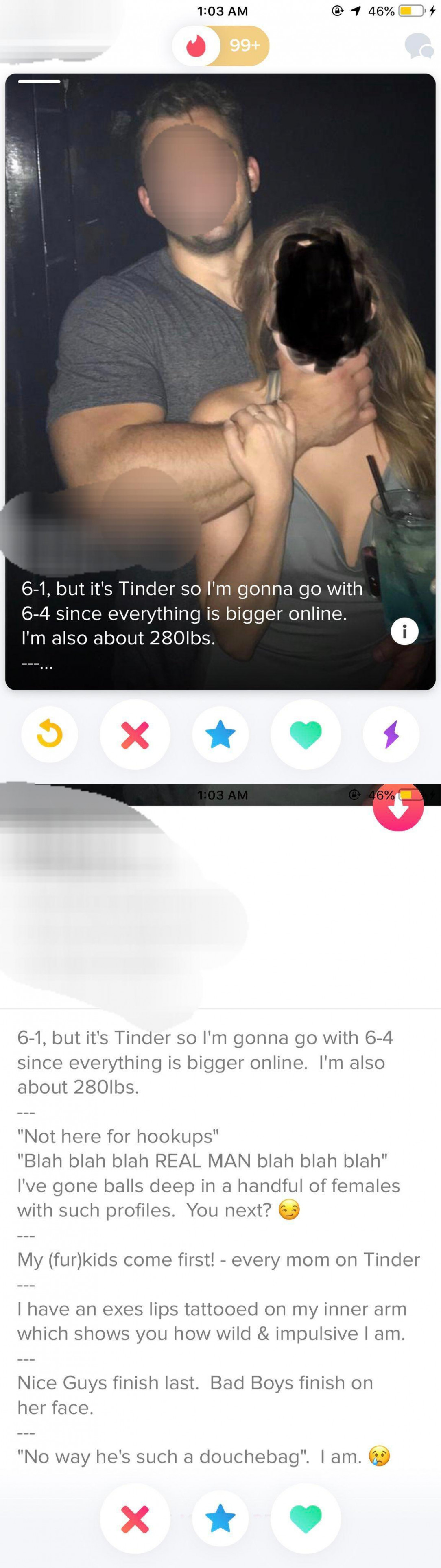 Ever see a tinder profile so bad you auto swipe left 4 to 5 times just to put some distance between you and whatever it is you just saw