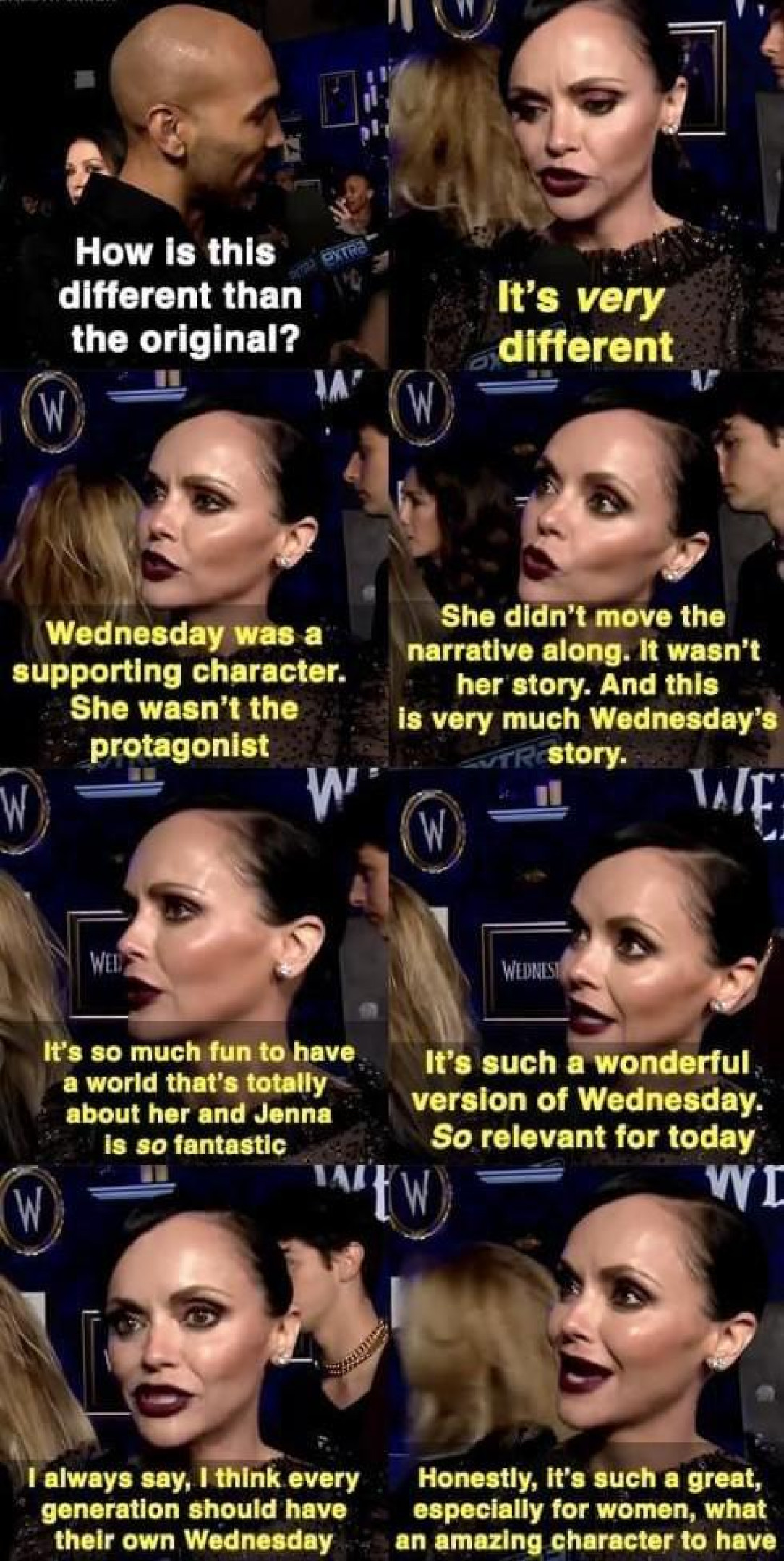 Wednesday talking about Wednesday playing Wednesday on &quot;Wednesday&quot;