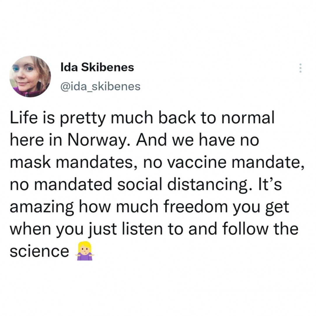 Listening and following the science