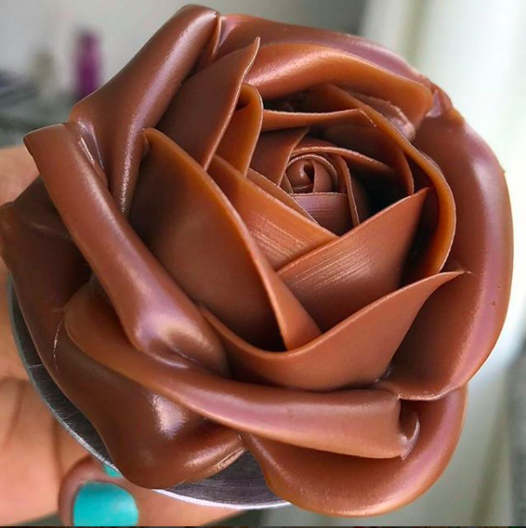 A stunning chocolate rose