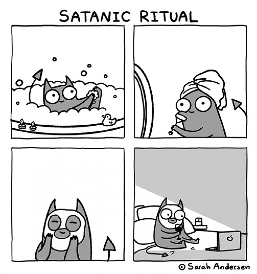 Satanic Ritual (comic by Sarah Andersen)