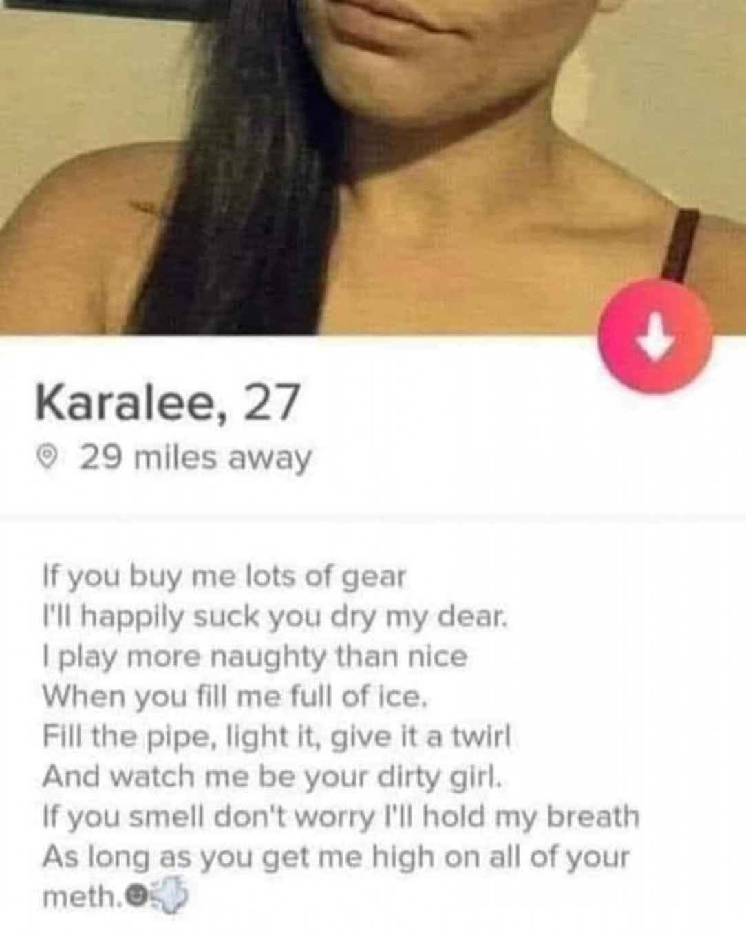 Trash found on Tinder