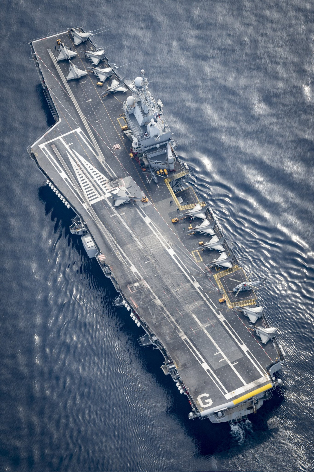 French aircraft carrier FS Charles de Gaulle in the Eastern Mediterranean