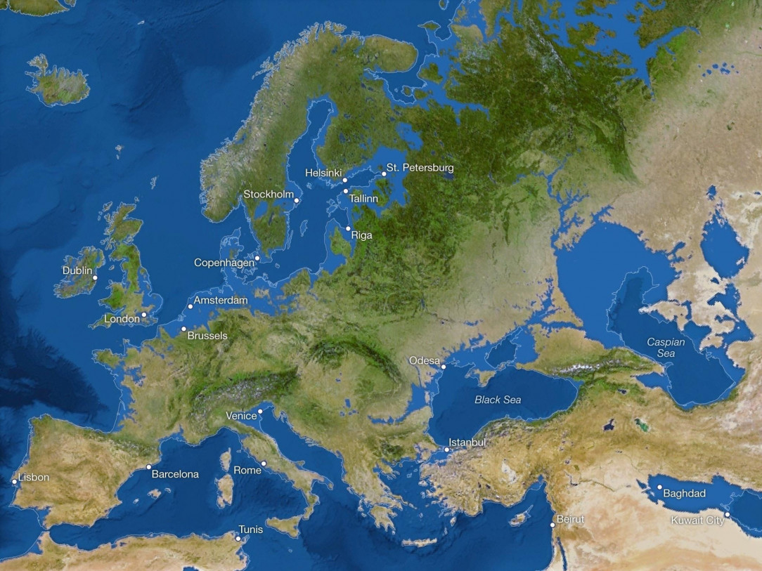 What Europe would look like if all the ice melted