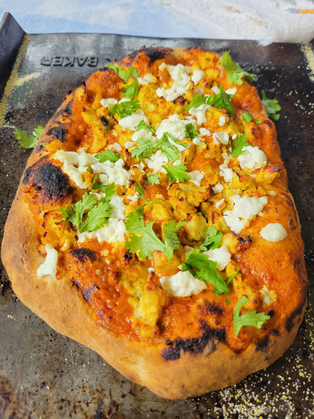 Butter Chicken Pizza