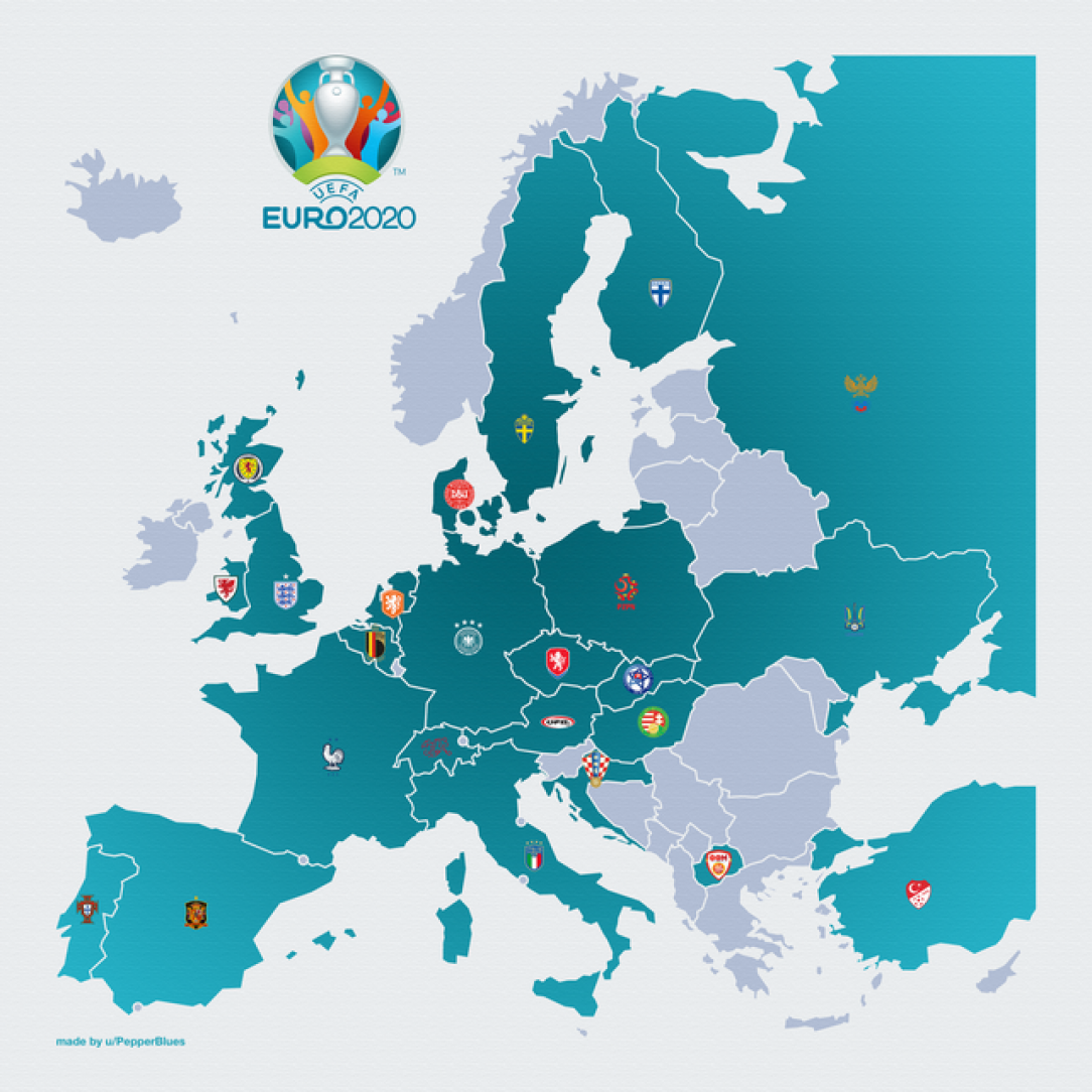 Countries qualified for Euro 2020