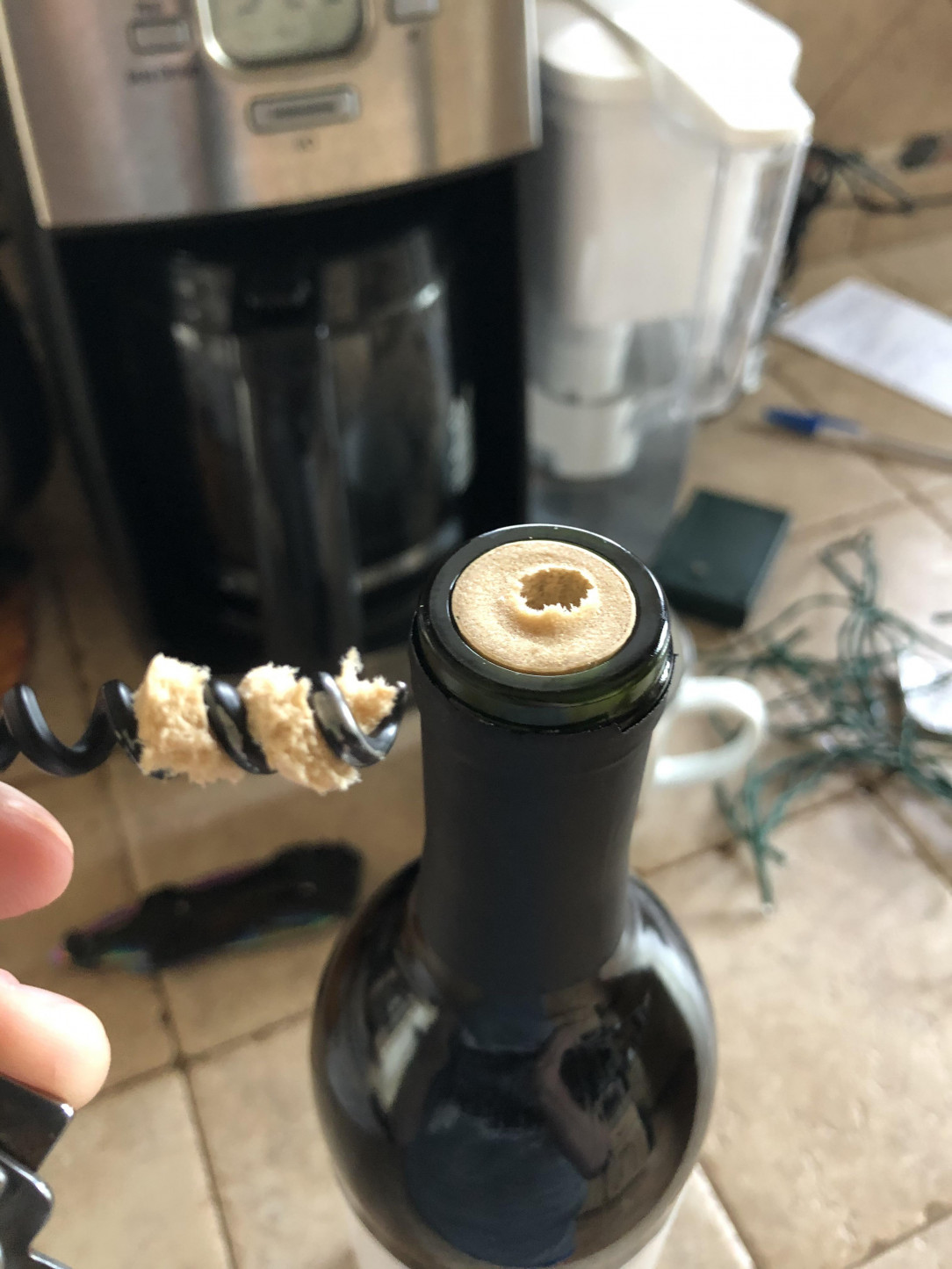 A cheap bottle of wine comes with a cheap cork 😖🥴
